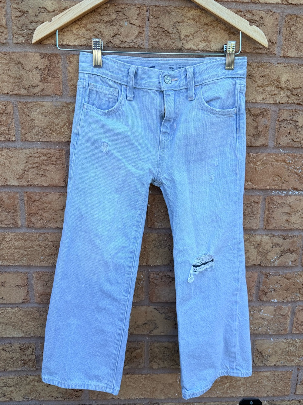 Old Navy Light Wash Denim Baggy Wide Jeans